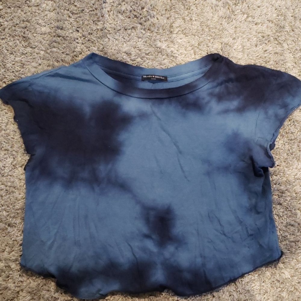 Brandy Melville blue tye dye tee